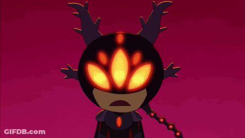 Three Cartoon Characters One With Mask GIF