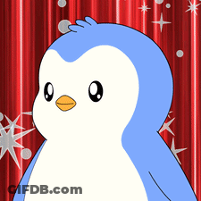 Three Cartoon Ducks Standing Together GIF