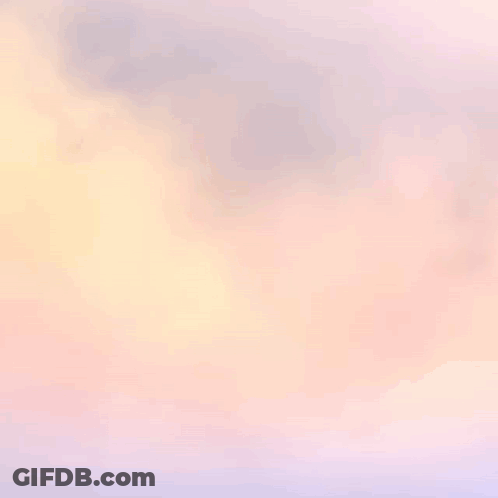 Three Cartoon Elephants Are Standing Next To Each Other In A Foggy Scene GIF