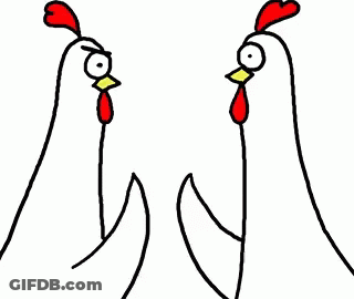 Three Chickens With Yellow Bro Bro GIF