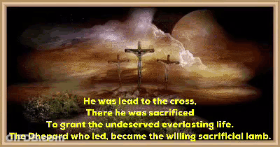Three Crosses Sacrifice For Everlasting Life GIF
