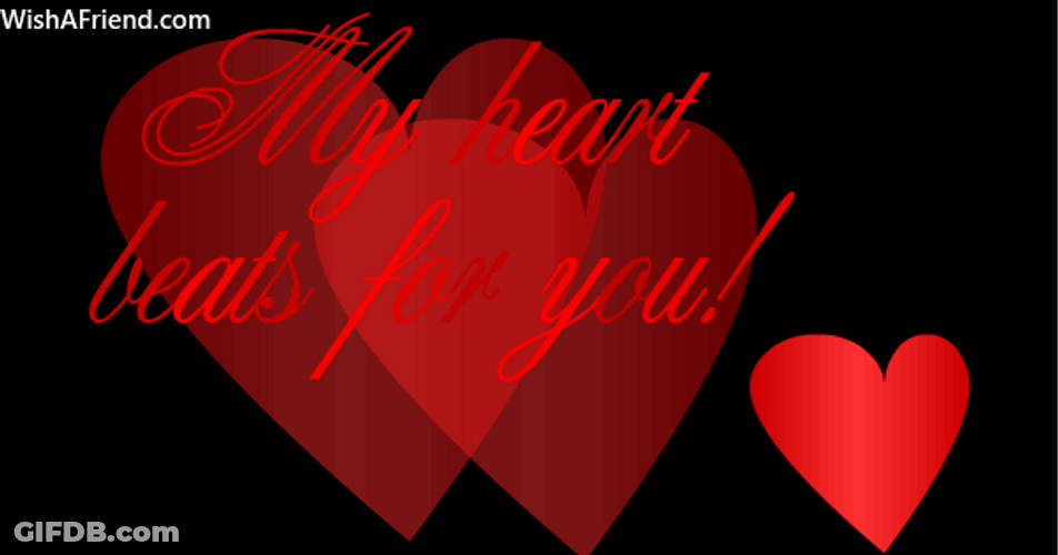 Three Cute Hearts My Love GIF