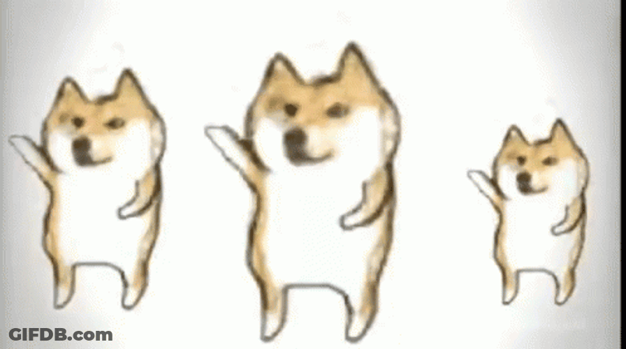 Three Dancing Doge GIF