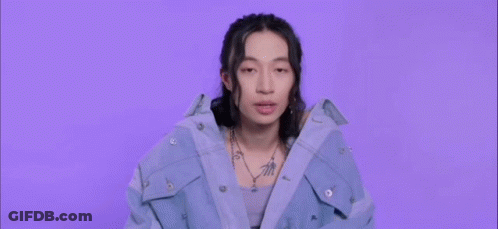 Three Different Colored Bearded Faces In A Row GIF