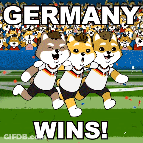 Three Dogs Running Germany Wins GIF