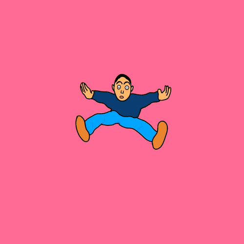 Three Eyes Cartoon Boy Tripping GIF