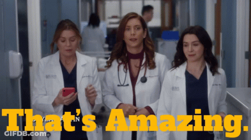 Three Female Doctors Walking Down Hallway That's Amazing GIF