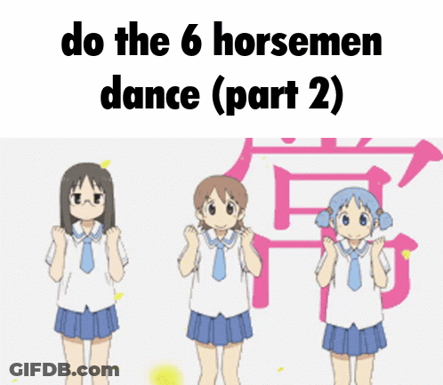 Three Girls Dancing Do The 6 Horsemen Dance GIF