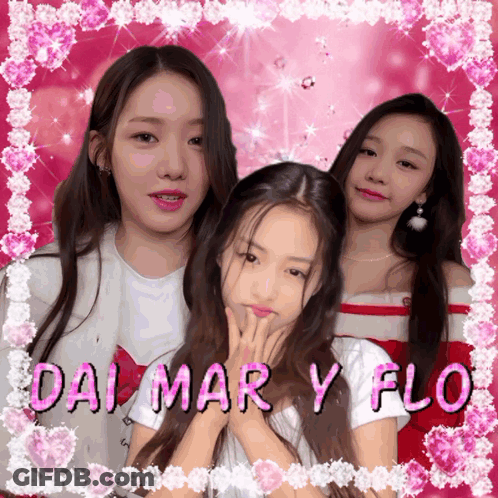 Three Girls Pink Dal Mar Y Flor GIF