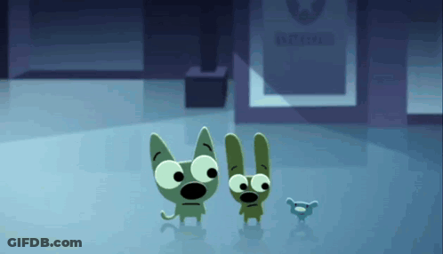 Three Green Cartoon Characters Are Standing In Front Of A Sign That Says No Smoking GIF