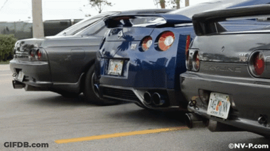 Three Gtr R34 GIF