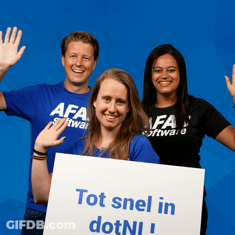 Three In Afa Shirts Sign Tot Snel Dotni GIF