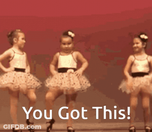 Three Little Girls Are Dancing With The Words You Got This Written Below Them GIF
