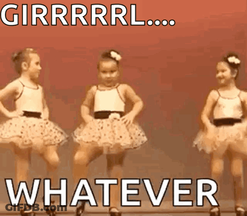 Three Little Girls In Tutus Dancing GIF