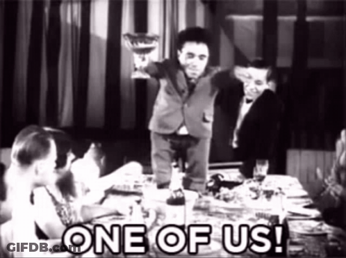 Three Lizards Saying One Of Us GIF