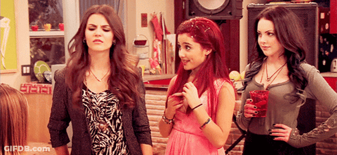 Three Mean Girls Elizabeth Gillies GIF