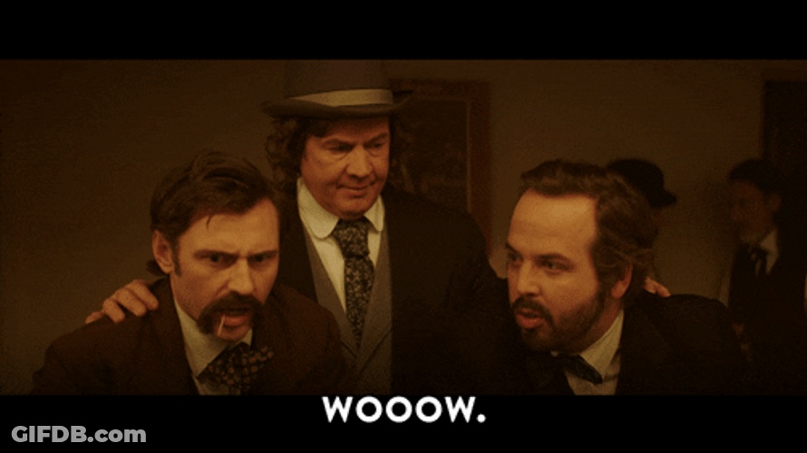 Three Men Amused Woooow GIF
