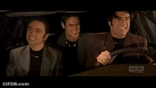 Three Men Are Sitting In A Car With E7edit Written On The Bottom Of The Screen GIF