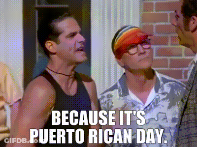 Three Men At Brick Building Puerto Rican Day GIF