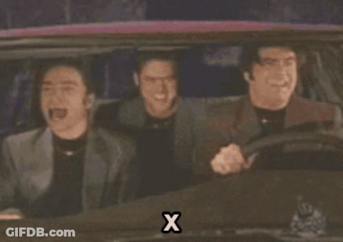 Three Men In A Car Saying XZA GIF