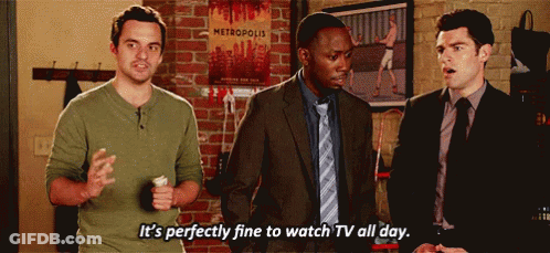 Three Men In Front Of Metropolis Poster GIF