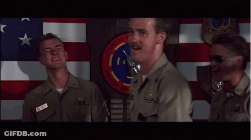 Three Men In Front Of United States Navy Plaque GIF