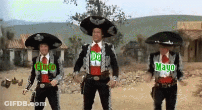 Three Men In Mariachi Costumes Dancing GIF