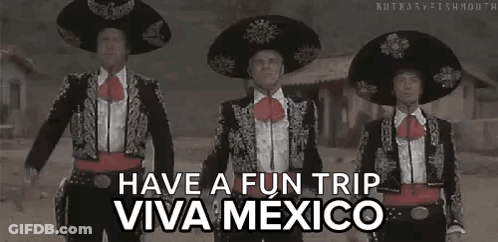 Three Men In Mariachi Costumes GIF