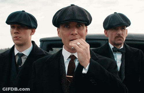 Three Men In Suits And Hats One With Ring GIF