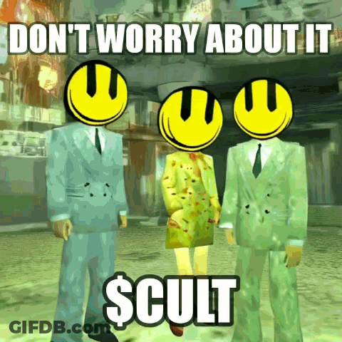 Three Men In Suits With Smiley Faces GIF