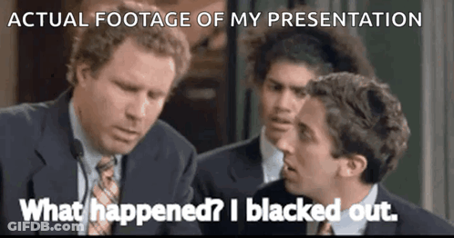 Three Men Looking At Each Other Actual Footage Of My Presentation GIF