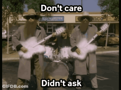 Three Men Playing Guitars In Front Of Store Saying Choice GIF