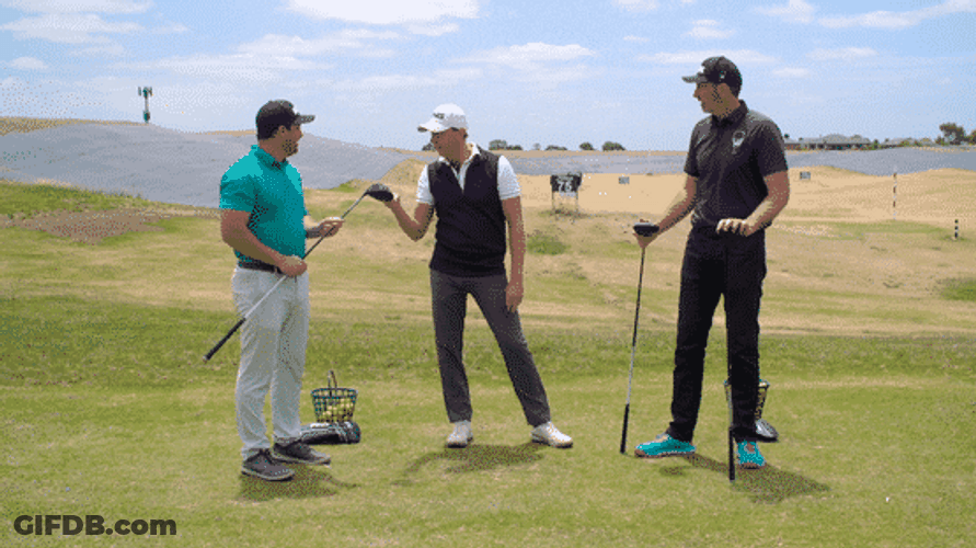 Three Men Playing Rock Paper Scissors GIF
