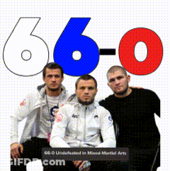 Three Men Posing With 66-0 Background GIF