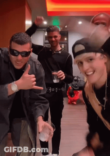 Three Men Posing With Sunglasses And Watch GIF