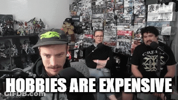 Three Men Sitting At Microphone Hobbies Are Expensive GIF