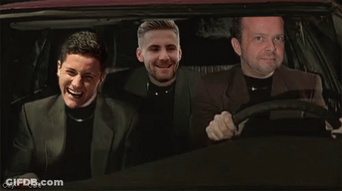 Three Men Sitting In Car GIF