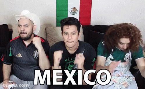 Three Men Sitting On Couch One In Mexican Shirt GIF