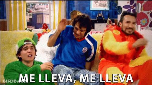 Three Men Sitting On Couch With Chile Shirt GIF