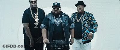 Three Men Standing Next To Each Other GIF
