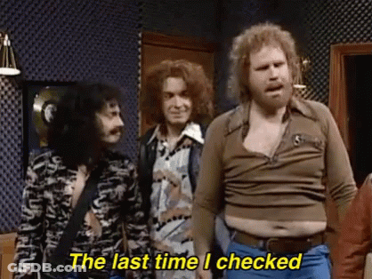 Three Men Standing One Saying The Last Time I Checked GIF