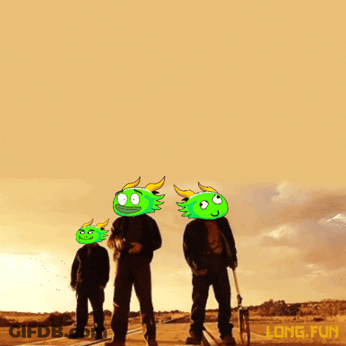 Three Men Standing With Long Fun GIF