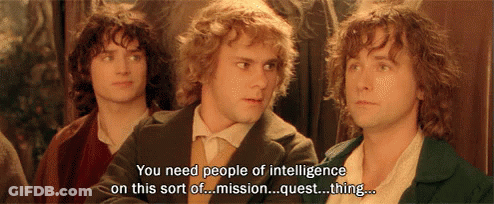 Three Men Talking One Says You Need People Of Intelligence On This Sort Of Mission GIF