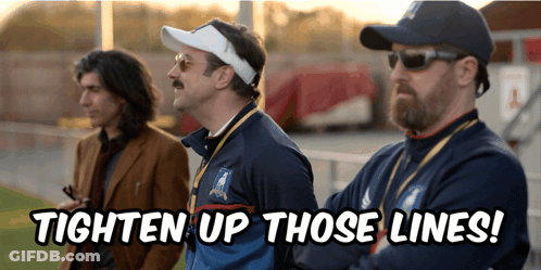 Three Men Tighten Up Those Lines GIF