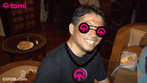 Three Neon Lights Shining In Dark GIF