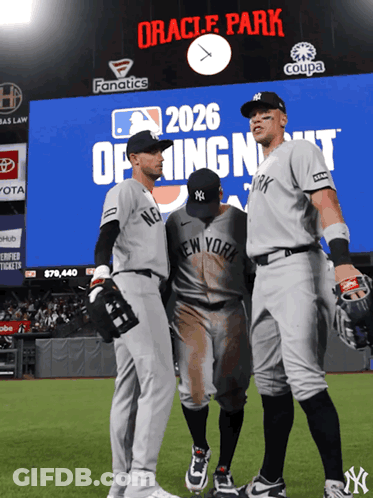 Three New York Yankees Players GIF