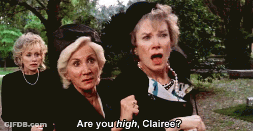 Three Older Women Standing In A Park GIF