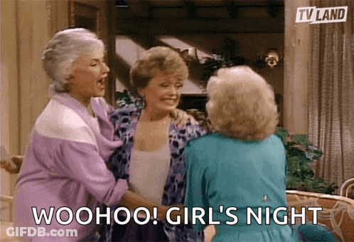 Three Older Women Woohoo Girl's Night GIF