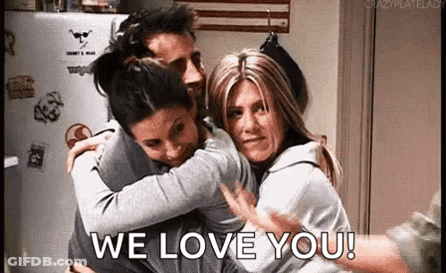 Three Penguins Hugging Group Hug GIF