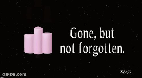 Three Pink Candles Gone But Not Forgotten GIF